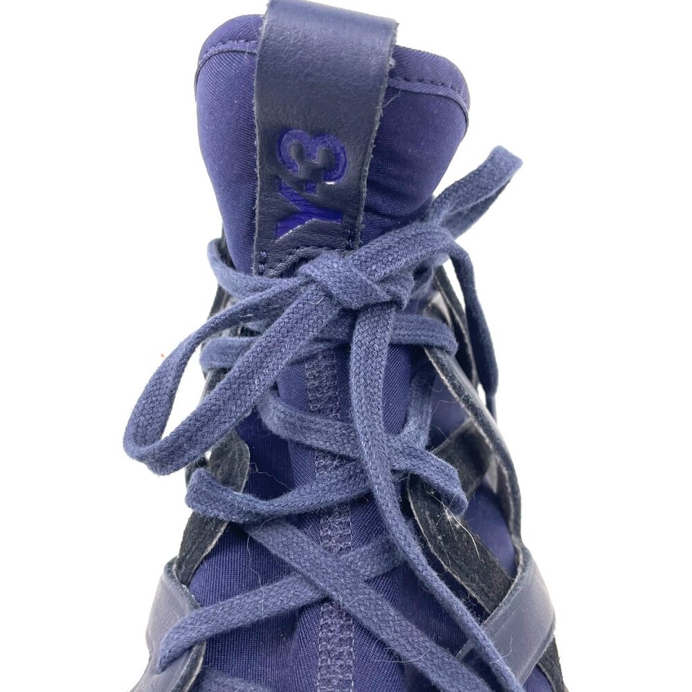 Men's Adidas Yohji Yamamoto Y-3 Kyujo High Top Blue Sneakers Shoes Size 8.5 - Picture 11 of 13
